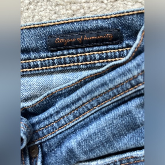 EUC Citizens of Humanity Ava #142 Straight Leg Stretch Low Waist Size 28 - Picture 6 of 9